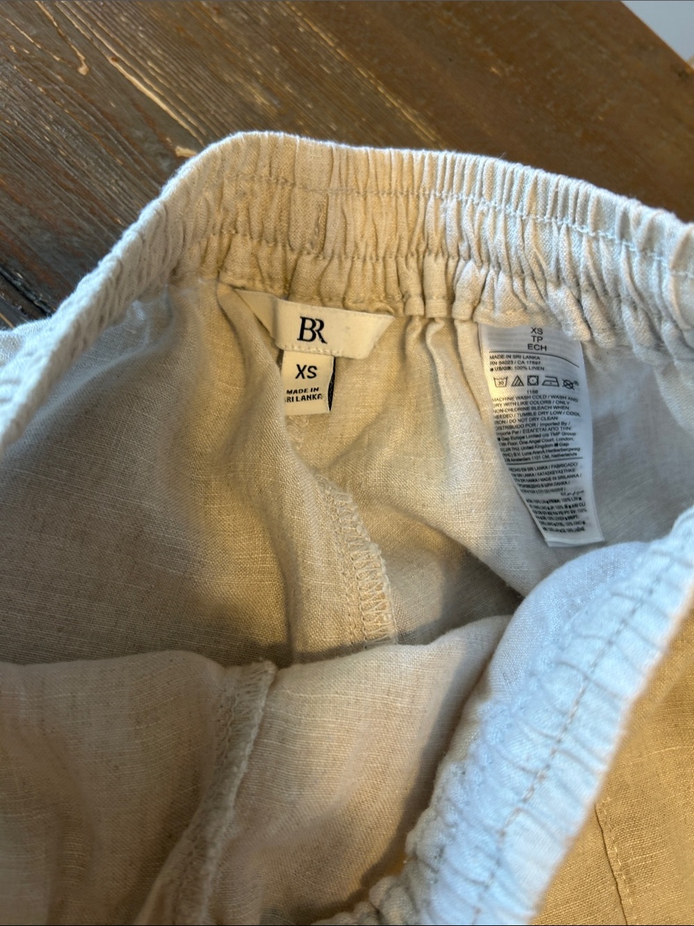 Banana Republic Drawstring 100% Linen Pants - Picture 5 of 11